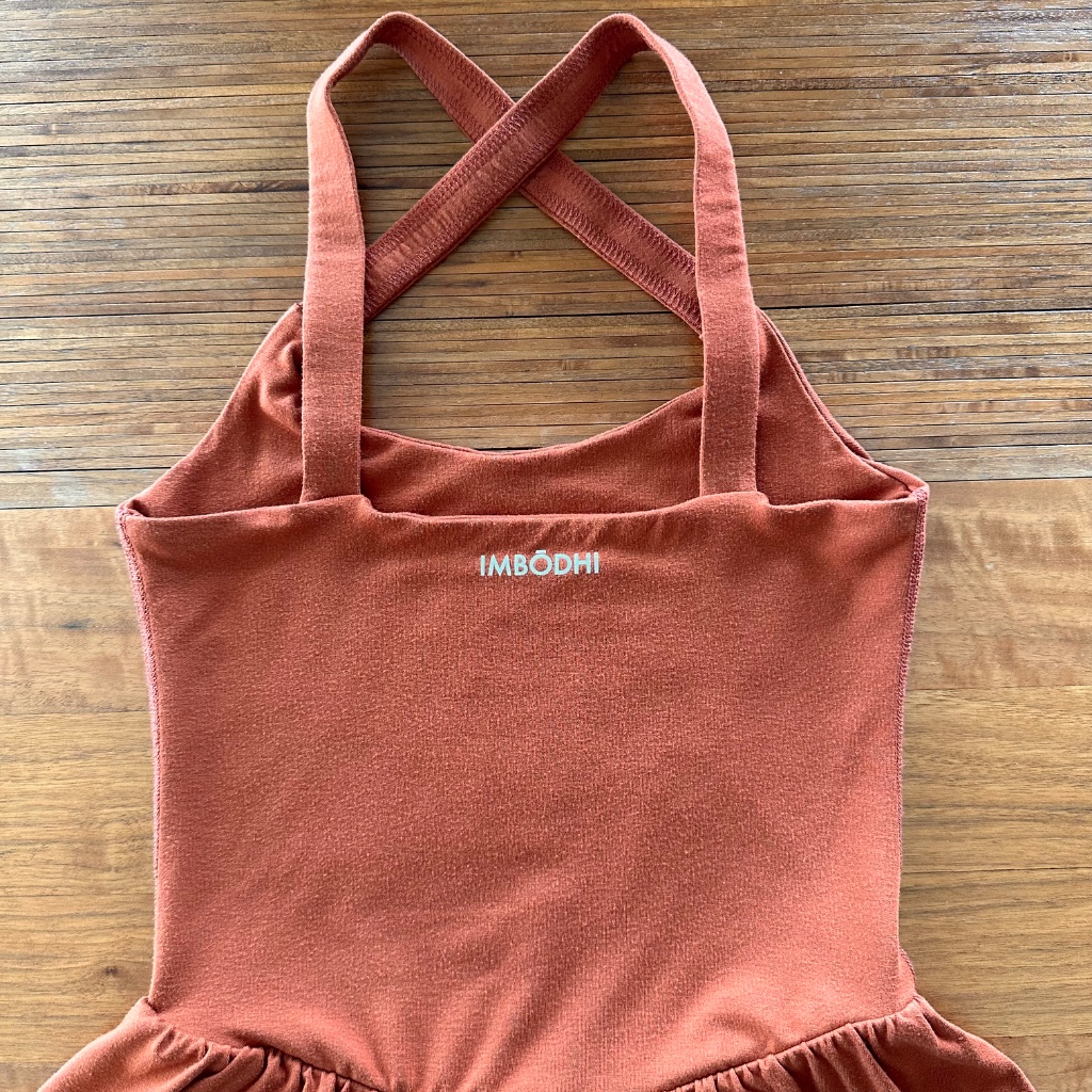 Imbodhi Lila Shorts Yoga Activewear Romper - Clay Xs — image 6 of 8